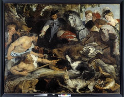 Polowanie na dzika autorstwa Peter Paul Rubens