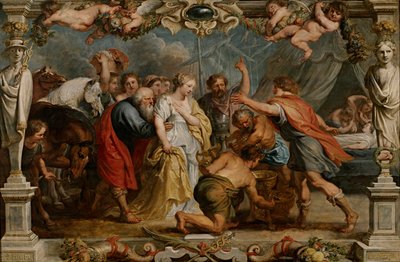 Briseis przywrócona Achillesowi autorstwa Peter Paul Rubens