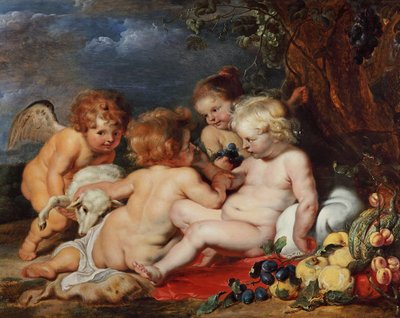 Chrystus z małym świętym Janem i aniołami autorstwa Peter Paul Rubens