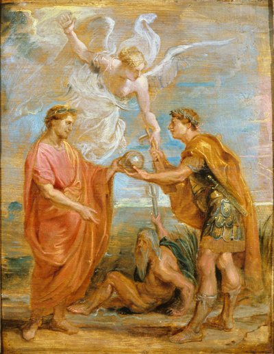 Konstancjusz mianuje Konstantyna swoim następcą autorstwa Peter Paul Rubens