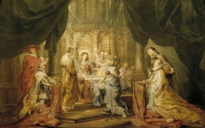 NS. Ildefonso otrzymuje ornat autorstwa Peter Paul Rubens