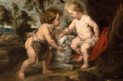 Mały Jezus z chłopcem Janem autorstwa Peter Paul Rubens