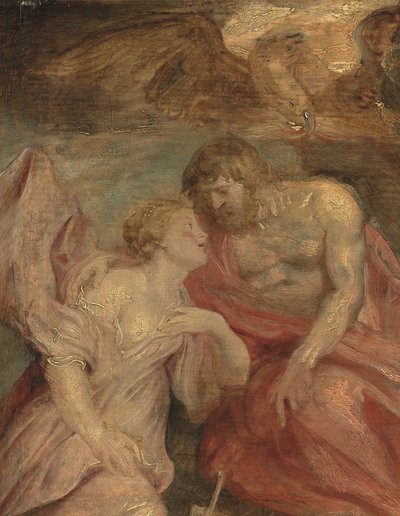 Fragment Wenus modlącej się do Jowisza (olej na desce dębowej) autorstwa Peter Paul Rubens