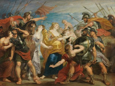 Pojednanie Rzymian i Sabinów autorstwa Peter Paul Rubens
