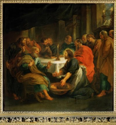 Mycie stóp autorstwa Peter Paul Rubens