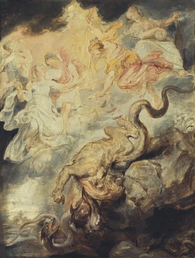 Pojednanie (szkic do cyklu poświęconego rodzinie Medici) autorstwa Peter Paul Rubens