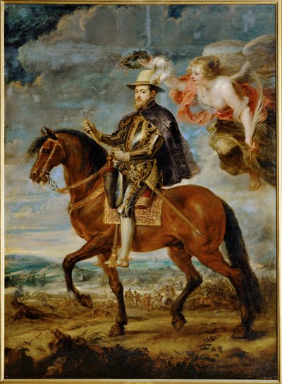 Portret konny króla Hiszpanii Filipa II autorstwa Peter Paul Rubens
