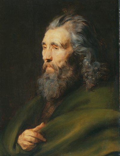 Studium głowy brodatego mężczyzny, ok. 1617 r. autorstwa Peter Paul Rubens