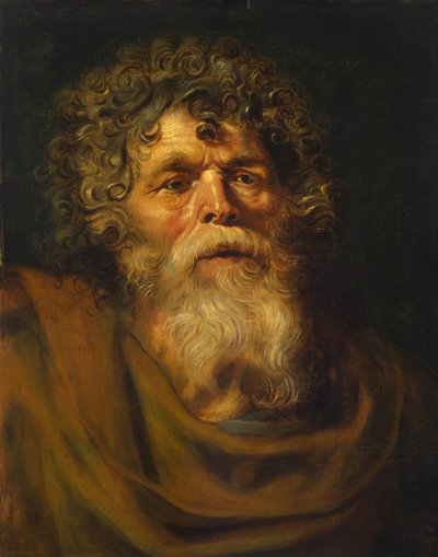 Głowa starego człowieka, studium do „Korony cierniowej (Ecce Homo)”, ok. 1612-14 (olej na panelu) autorstwa Peter Paul Rubens