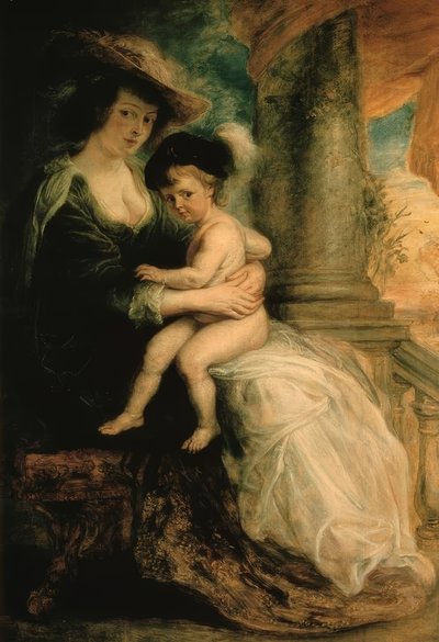 Helene Fourment z pierworodnym synem Frans autorstwa Peter Paul Rubens