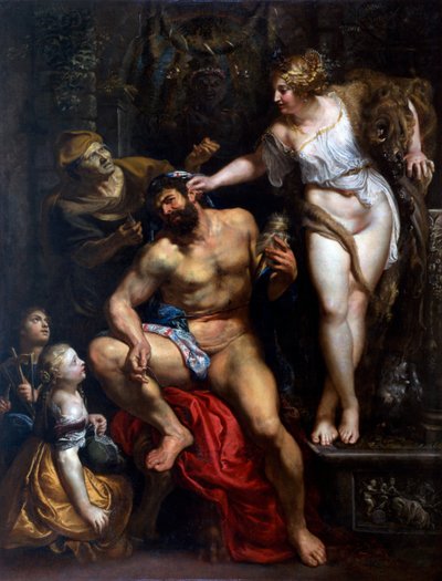 Herkules i Omphale, 1606 autorstwa Peter Paul Rubens