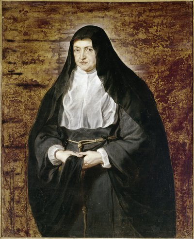 Infante Isabella z Hiszpanii w stroju zakonnika Klarysek (olej na płótnie) autorstwa Peter Paul Rubens