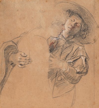 Młody mężczyzna obejmujący młodą kobietę autorstwa Peter Paul Rubens