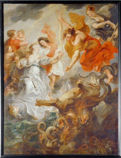 Idealne Pojednanie królowej i jej syna... autorstwa Peter Paul Rubens