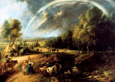 Krajobraz z tęczą, c1630 autorstwa Peter Paul Rubens