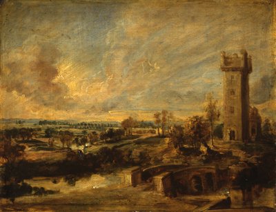 Krajobraz z wieżą autorstwa Peter Paul Rubens