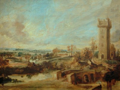 Krajobraz z wieżą autorstwa Peter Paul Rubens