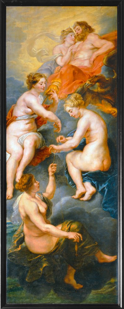 Les Parques filant le destin de la reine Marie de Medicis (obraz na płótnie) autorstwa Peter Paul Rubens