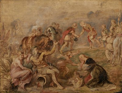 Spotkanie króla Ferdynanda Węgierskiego i kardynała-dziecięcego Ferdynanda Hiszpanii w Nördlingen autorstwa Peter Paul Rubens