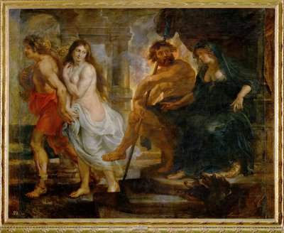 Orfeusz i Eurydyka z Plutonem i Prozerpiną (obraz na płótnie) autorstwa Peter Paul Rubens