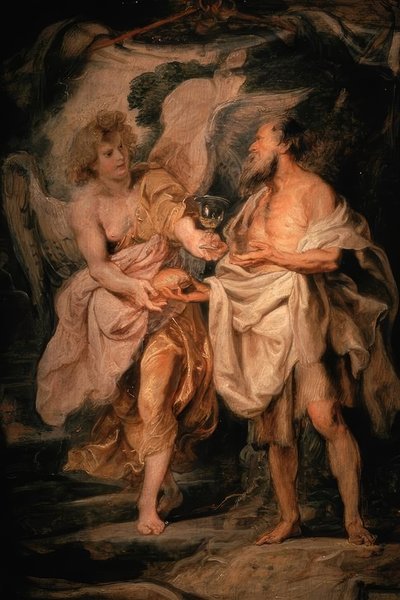P.P. Rubens, Eliasz i Anioł autorstwa Peter Paul Rubens