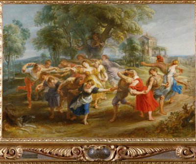 Taniec chłopski, ok. 1630 (obraz na drewnie) autorstwa Peter Paul Rubens
