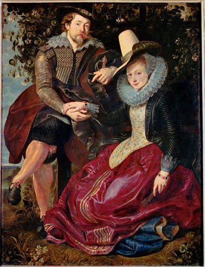 Peter Paul Rubens i Isabelle Brant, pierwsza żona Rubensa (obraz na płótnie) autorstwa Peter Paul Rubens