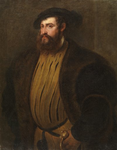 Portret Hernana Corteza (?) (po Tycjanie) autorstwa Peter Paul Rubens