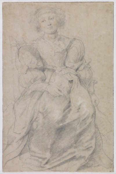 Portret Hélène Fourment, ok. 201 1630-1631 autorstwa Peter Paul Rubens