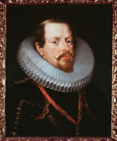 Portret flamandzkiego dżentelmena z kryzą (olej na płótnie) autorstwa Peter Paul Rubens