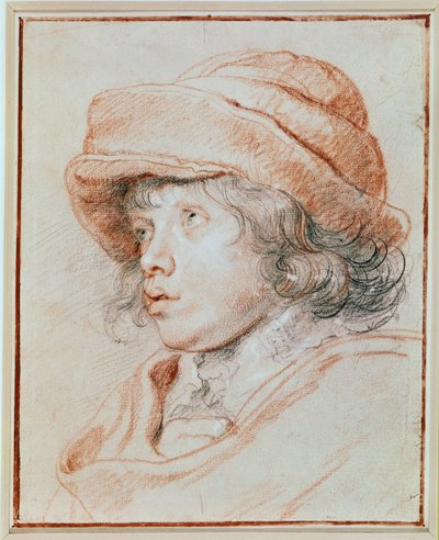 Studium portretowe jego syna Nicolasa (czarna, czerwona i biała kreda) autorstwa Peter Paul Rubens