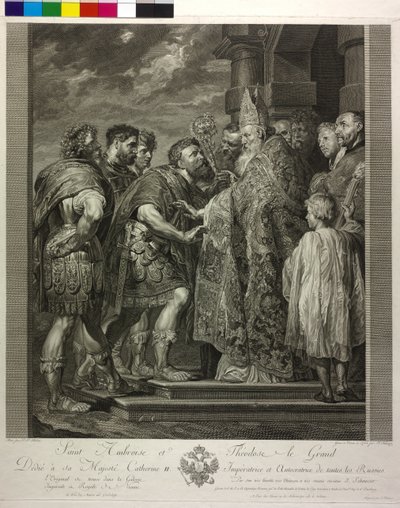 Święty Ambroży z Mediolanu autorstwa Peter Paul Rubens