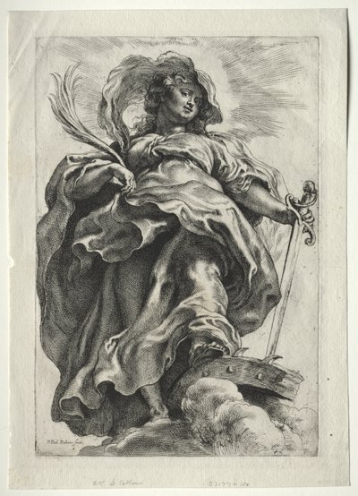 Św. Katarzyna w chmurach autorstwa Peter Paul Rubens