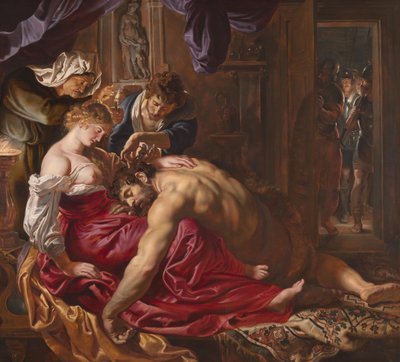 Samson i Dalila, ok. 1609 (olej na panelu) autorstwa Peter Paul Rubens
