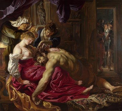 Samson i Dalila. Około 1609-10 autorstwa Peter Paul Rubens