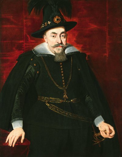 Zygmunt III Waza, król Polski i Szwecji oraz wielki książę litewski - Portret Zygmunta III Wazy, króla Polski (1566-1632), autorstwa Rubensa, Pietera Paula (1577-1640). olej na płótnie autorstwa Peter Paul Rubens