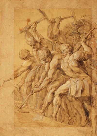 Żołnierze niszczący most, autorstwa Peter Paul Rubens