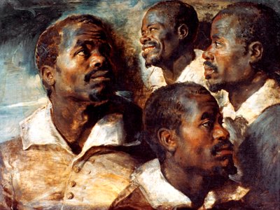 Studia głowy Murzyna, XVII wiek autorstwa Peter Paul Rubens