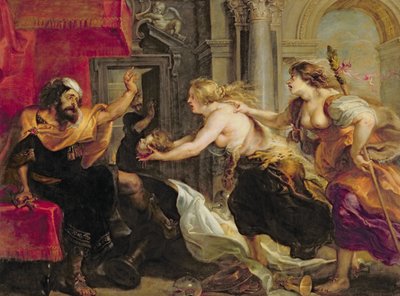 Tereus z głową swojego syna Itylusa, 1637 r. autorstwa Peter Paul Rubens
