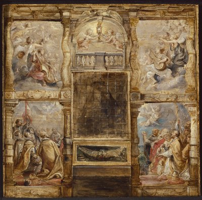 Adoracja Eucharystii, ok. 1626 autorstwa Peter Paul Rubens