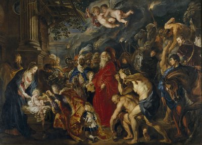 Pokłon Trzech Króli, 1610-1620 autorstwa Peter Paul Rubens