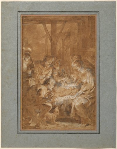 Die Anbetung der Hirten autorstwa Peter Paul Rubens