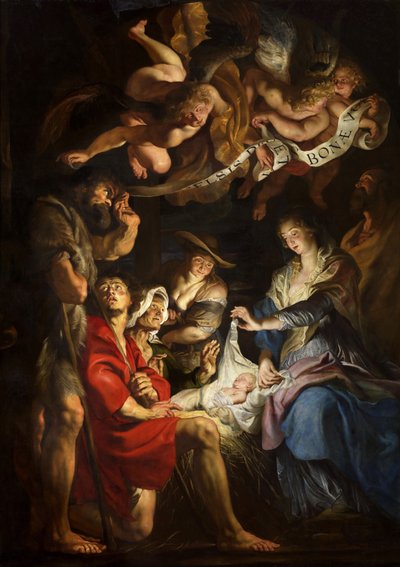 Adoracja pasterzy, ok. 1608 r. autorstwa Peter Paul Rubens