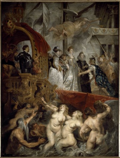 Statek Maryi Medycejskiej w porcie w Marsylii 3 listopada autorstwa Peter Paul Rubens