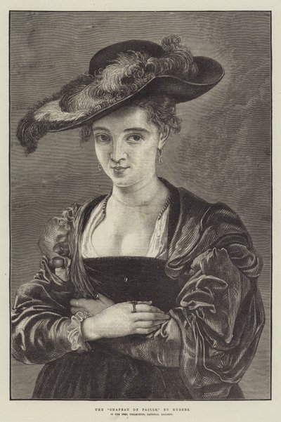 Słomkowy Kapelusz autorstwa Peter Paul Rubens