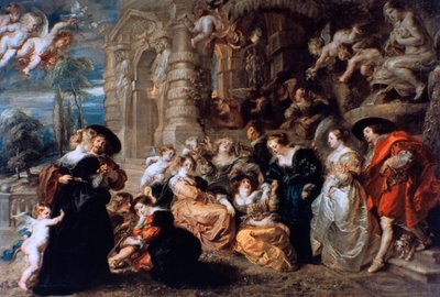 Ogród Miłości, ok. 1630 autorstwa Peter Paul Rubens