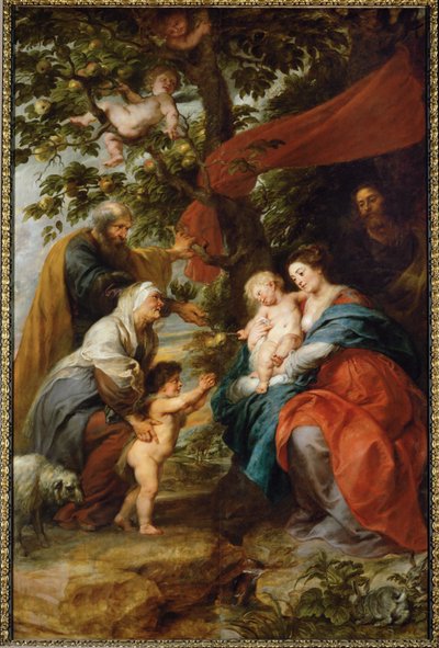 Święta Rodzina odpoczywająca pod jabłonią autorstwa Peter Paul Rubens