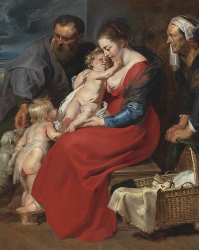 Święta Rodzina ze św. Elżbietą i Janem Chrzcicielem, ok. 1615 autorstwa Peter Paul Rubens