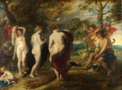 Wyrok Paryski, ok. 1632-35 (olej na desce) autorstwa Peter Paul Rubens