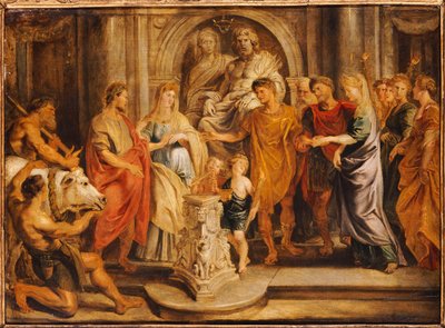 Małżeństwa Konstantyna i Fausty oraz Konstancji i Licyniusza autorstwa Peter Paul Rubens